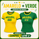 Blusa do Brasil Feminina - Copa do Mundo [COMPRE 1 LEVE 2]